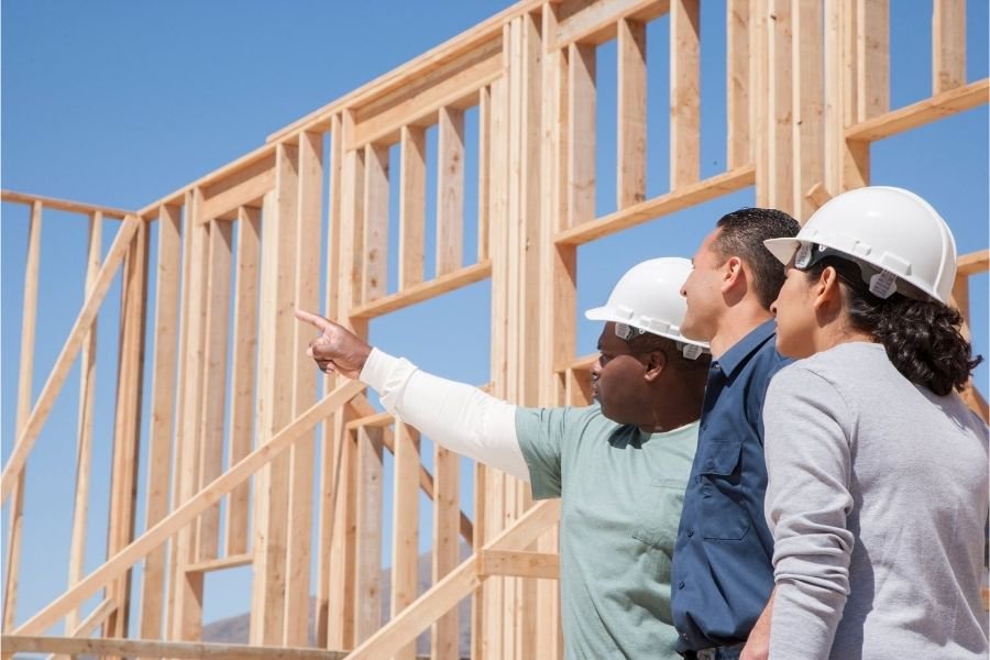 looking at new home construction