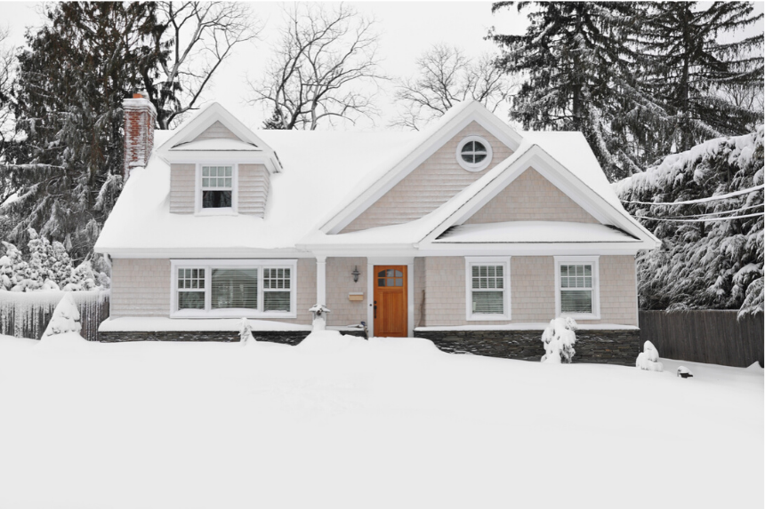 alexandria va home in winter
