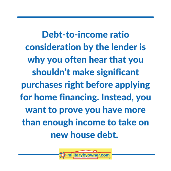 debt to income ratio quote