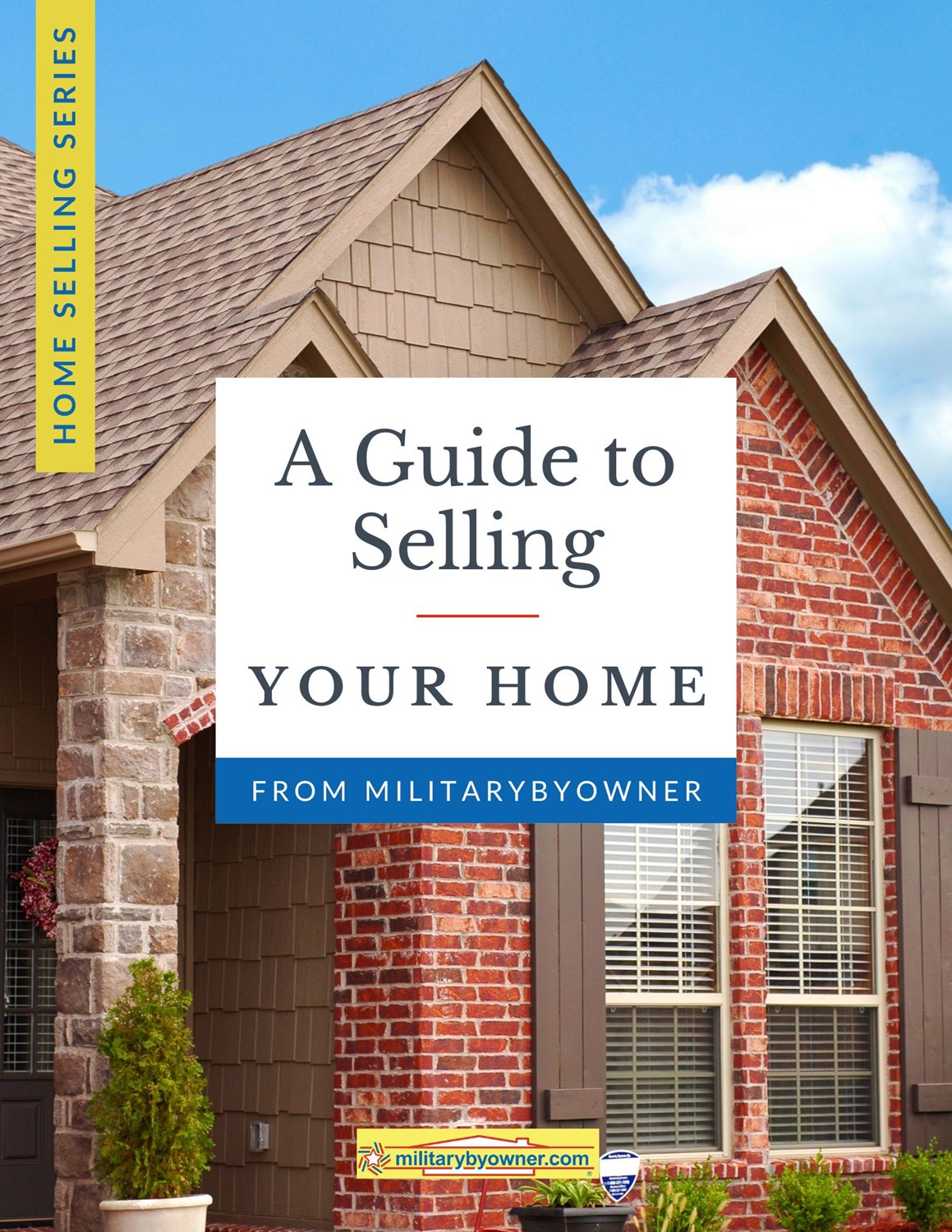 A_Guide_to_Selling_Your_Home ebook cover with red brick home and blue sky