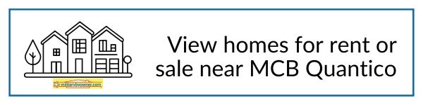 line drawn image of homes with text view homes for sale or rent near MCB Quantico