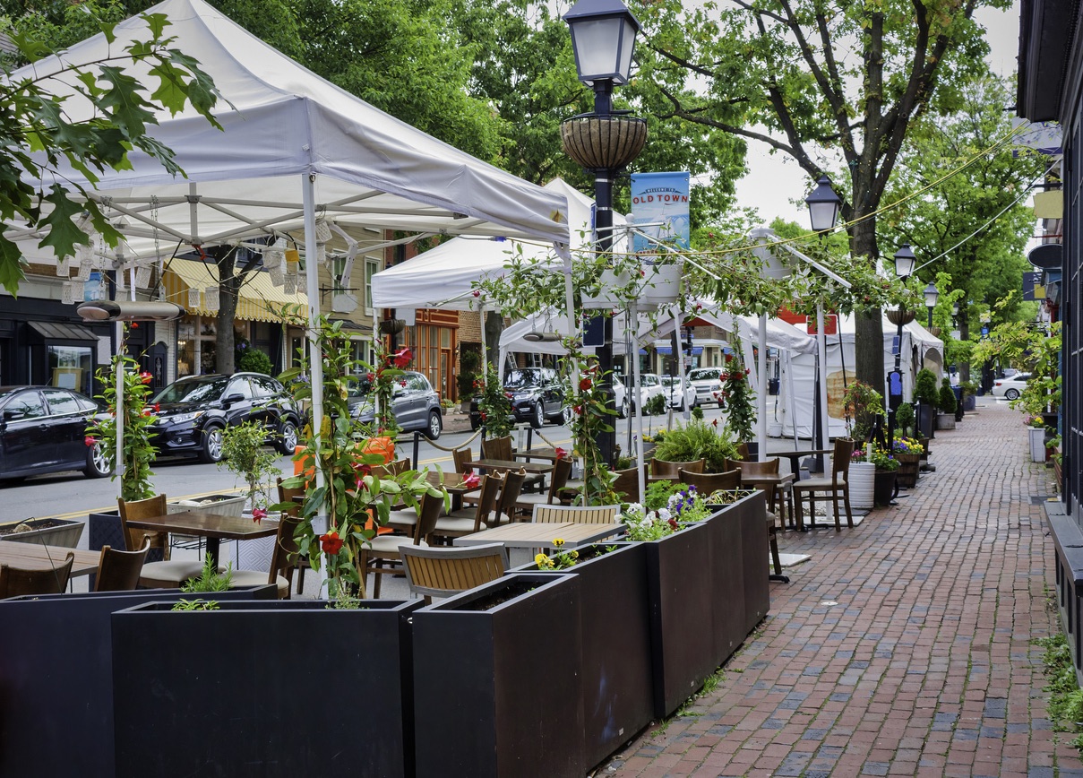 Old Town Alexandria in the spring