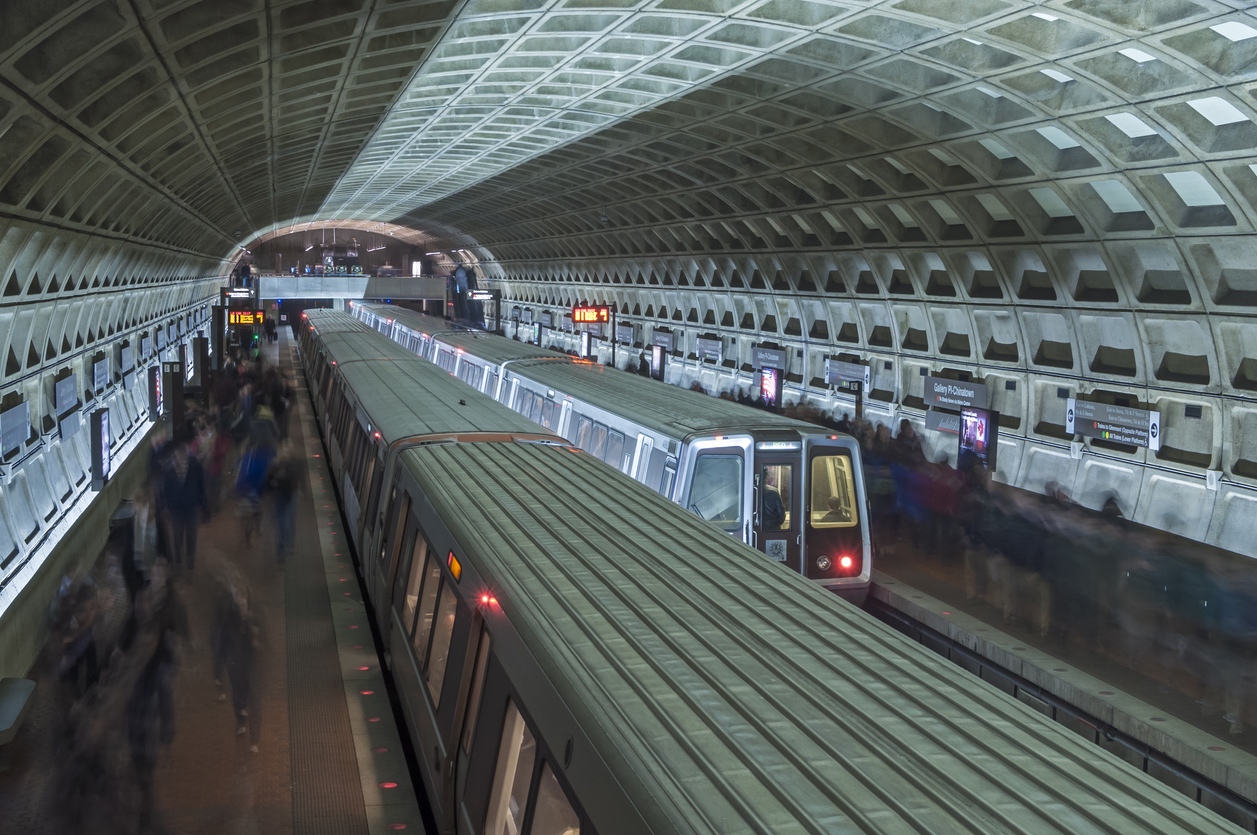 metro stop at Union station in washington DC