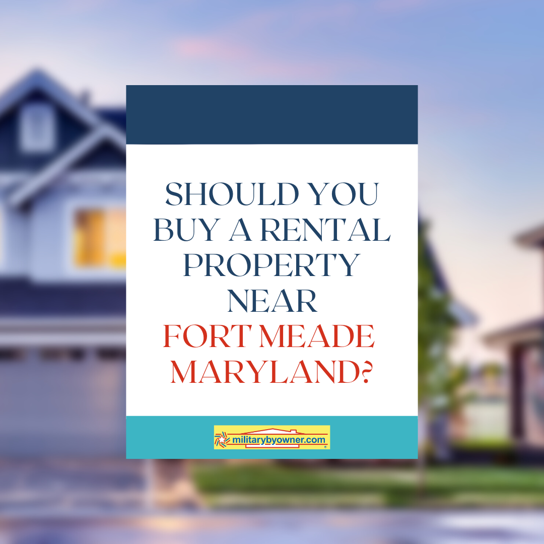 blue 2 story home linked to should_you_buy_a_rental_property_near_Fort_Meade_Maryland_(Instagram_Post)