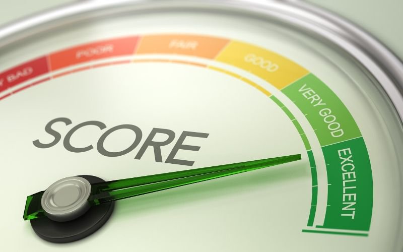 graphic of credit score ratings